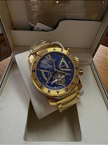 Bvlgari X-Man Dourado/Azul