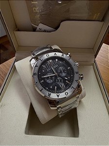 Bvlgari Iron Man Prata/Preto