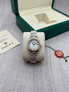 Rolex Lady-Datejust Bicolor White Diamond