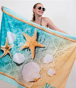 Canga Personalizada Praia com Estampa Única