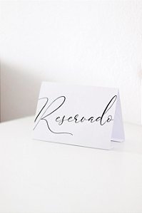 Placa de reservado para mesa