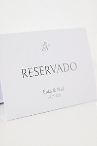 Placa de reservado para mesa | Modelo 2