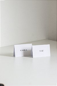 Plaquinha de identificação - Nome do convidado ou buffet