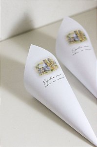 Cone para pétalas | Cone para arroz - Produto personalizável