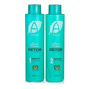 Kit Argila Branca Detok Redutor Volume Hidratação