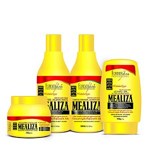 Maizena MeAliza Forever Liss Kit  c/ Mascara 250g (4 Produtos)
