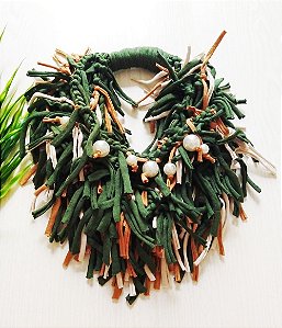 Colar Verde miitar com franjas