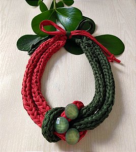 Colar Bicolor Verde e Nude