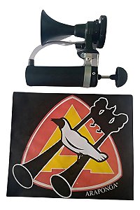 Buzina Mini Para Bicicleta Araponga Preto