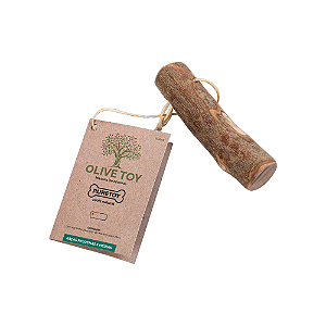 MORDEDOR NATURAL DE MADEIRA OLIVE TOY Pequeno - Para Cães.