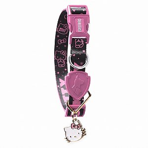 COLEIRA HELLO KITTY BLACK FREEFARO - Para Cães