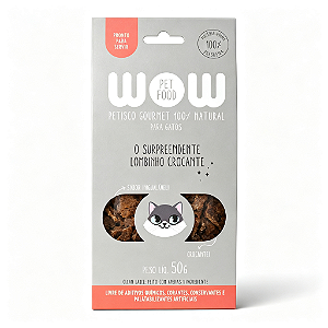 PETISCO DESIDRATADO NATURAL PREMIUM WOW - Sabor Lombinho Para Gato