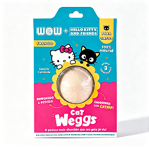 PETISCOS WEGGS HELLO KITTY WOW - De Frango Para Gato