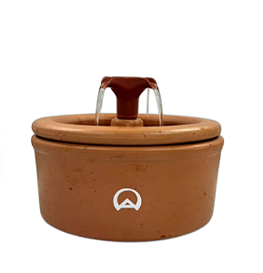 FONTE BEBEDOURO AQUA CLAY 360° AMICUS - Para Cães e Gatos