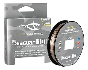 Linha Multfilamento Seaguar 101 Tactx 4x 137m marrom