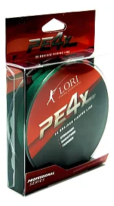 linha lori pe 4x 200m 0,32mm 37lbs verde musgo