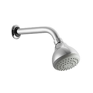 Ducha Redonda Parede Cromada Ômega Meber