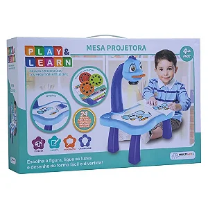 Mesa Projetora Azul Play & Learn Multikids BR1600