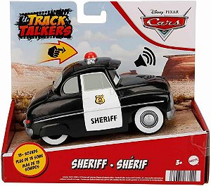 Carrinhos Cars Track Talkers Sheriff com som Mattel GXT28