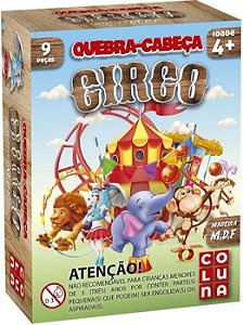 Quebra Cabeça Circo Madeira 9 Peças 920