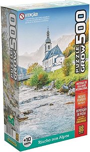 Quebra Cabeça 500 Peças Riacho Nos Alpes Grow