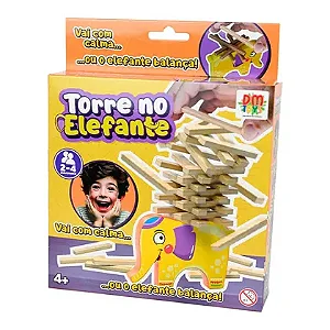 Jogo Torre No Elefante - Brinquedo Competitivo De Equilíbrio