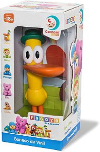 Boneco Pato Turma do Pocoyo Vinil Cardoso 0282