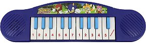 Mini Piano Musical Sonic Infantil Azul 3457 Candide