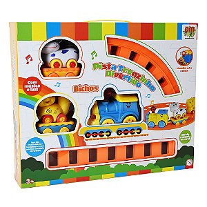 Pista Trenzinho Divertido Bichos - Dm Toys DMT6790