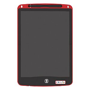 Quadro Mágico LCD tela 21 cm - Vermelho - Dm Toys DMGO6385