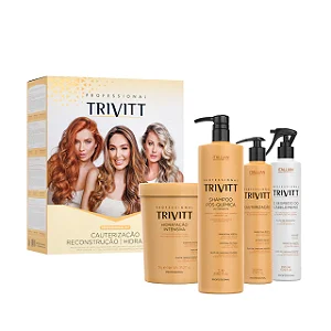 KIT PROFISSIONAL TRIVITT CAUTERIZACAO, RECOSNTRUÇÃO E HIDRATAÇÃO