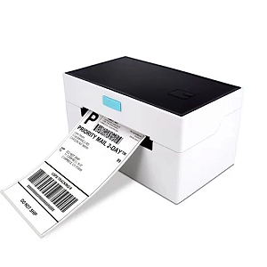 Impressora Termica de Etiquetas Adesivas Branco Portatil USB