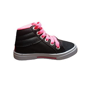 Tênis SV cano alto Preto/Pink