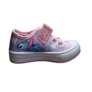 Tênis Disney Stitch Rosa Bebe/Branco