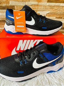 Tênis de Corrida Preto e Azul