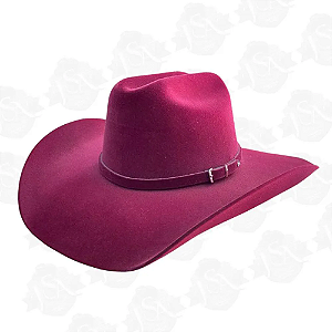 Chapéu Country Aveludado Com Cinta