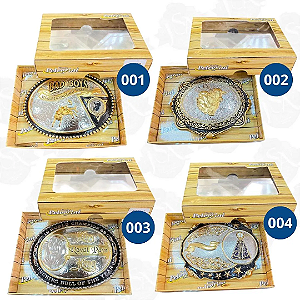 Fivela Pelegrini Detalhe Dourado Modelos