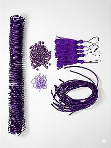 Kit Encadernação Espiral 6mm - Elástico Roliço