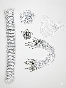 Kit Encadernação Espiral 6mm - Elástico Roliço