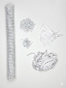 Kit Encadernação Espiral 3x1 - Elástico Chato