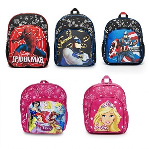 Mini Mochila Infantil de Costas – Personagens Diversos
