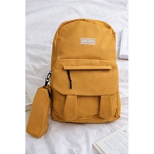 Mochila Casual JINGPIN com Estojo