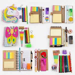 Kit fofo de papelaria Vários modelos