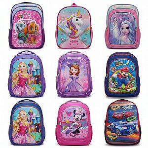 Mochila Infantil 3D com Personagens