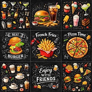 AZULEJOS GOURMET 1 - KIT 9 PEÇAS