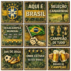 AZULEJO COPA DO MUNDO KIT 9 PEÇAS