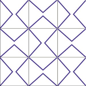 AZULEJO LOSANGO INFINITO KIT 9 PEÇAS