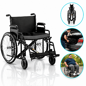 Cadeira De Rodas Modelo D500 Dobrável Até 180 Kg - Dellamed