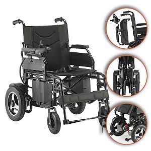 Cadeira de Rodas Motorizada Modelo D800 Até 120 Kg - Dellamed