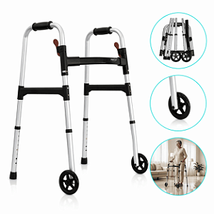 Andador Desmontável Com Rodas Até 130 Kg BC1547 - Mercur